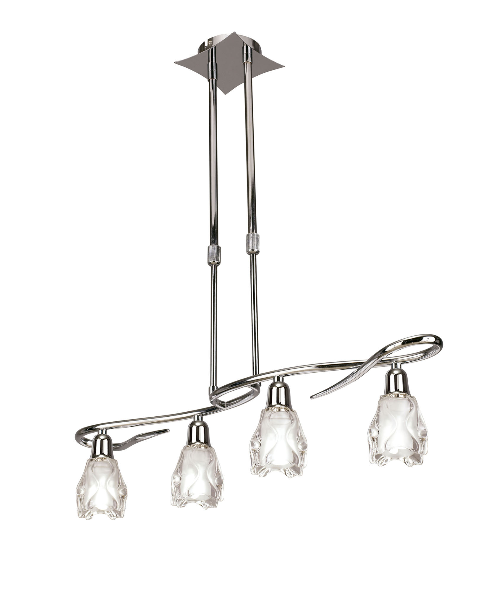 Amel Polished Chrome Ceiling Lights Mantra Linear Fittings